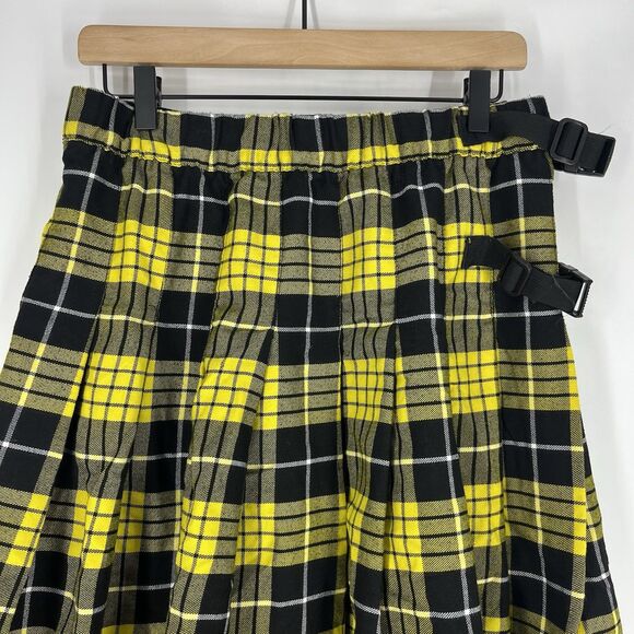 Sport Kilt USA Size Large Mens Black Yellow Plaid Hiking Performance Stretch - Picture 2 of 7